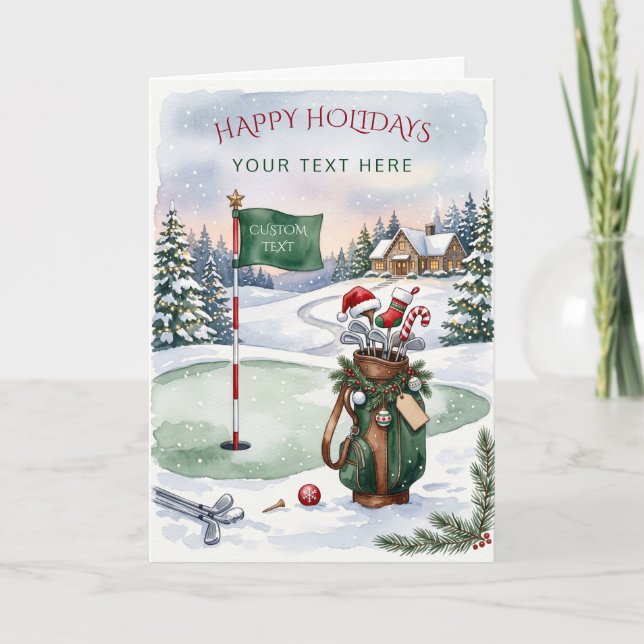 Coroa de golf lazo Navidad  (Anverso)