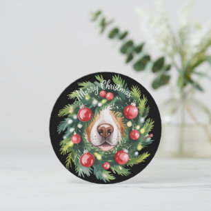 Coroa de Navidad de Nariz de Perro Bonito Mamá Per