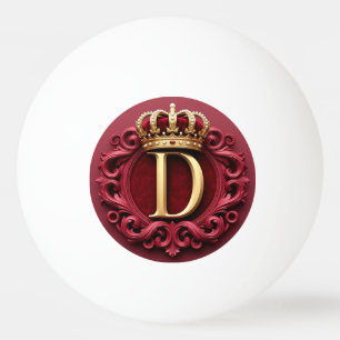 👑 Corona Bola De Ping Pong Terciopelo Rojo Regalo