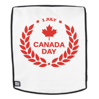 Corona de Día de Canadá Mochila #3 Cara