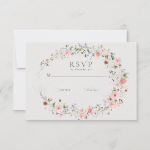  Corona de flores silvestres   Rsvp Boda