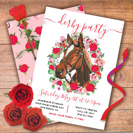 Corona de Invitación a Fiesta de Derby de Carreras