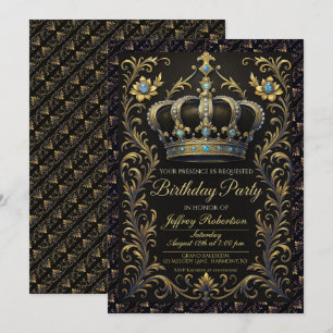 Corona de Invitación Ornata para Fiesta de Cumplea