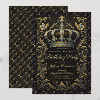 Corona de Invitación Ornata para Fiesta de Cumplea