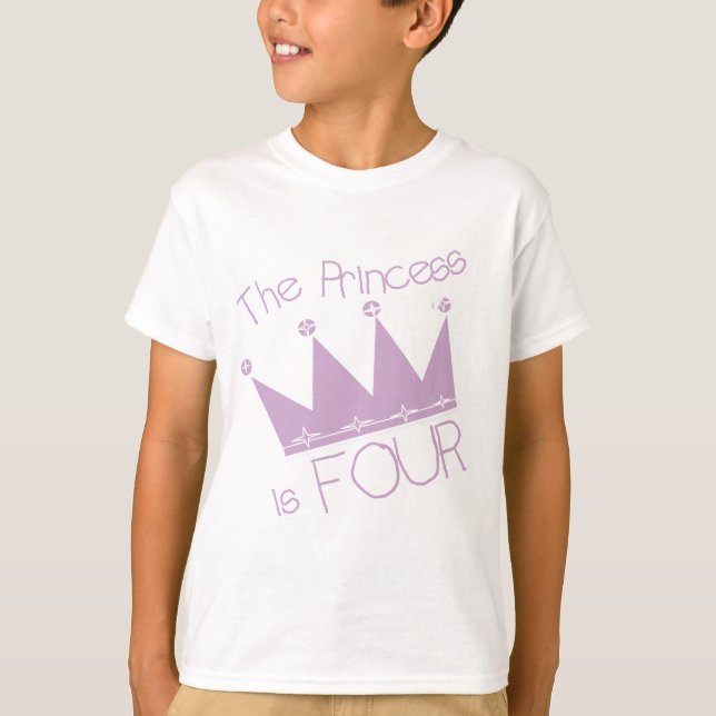 Corona de la Princesa 4ª camiseta de cumpleaños (Anverso)