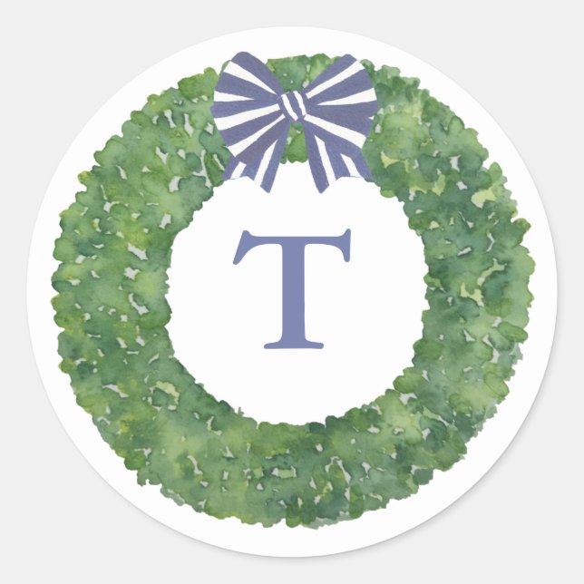 Corona de monograma elegante con sello de sobre co (Anverso)