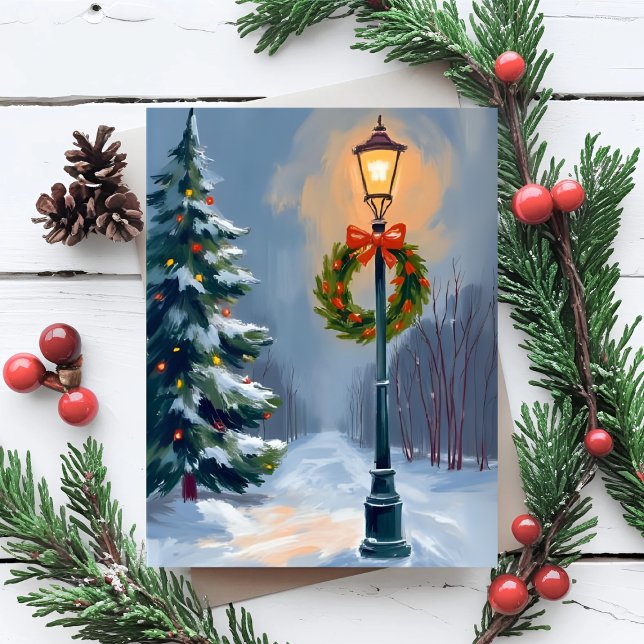 Corona de Navidad Árbol de Poste de Luz (Subido por el creador)