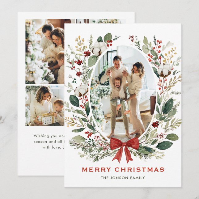 Corona de Navidad boho country funky 5 Foto (Anverso / Reverso)