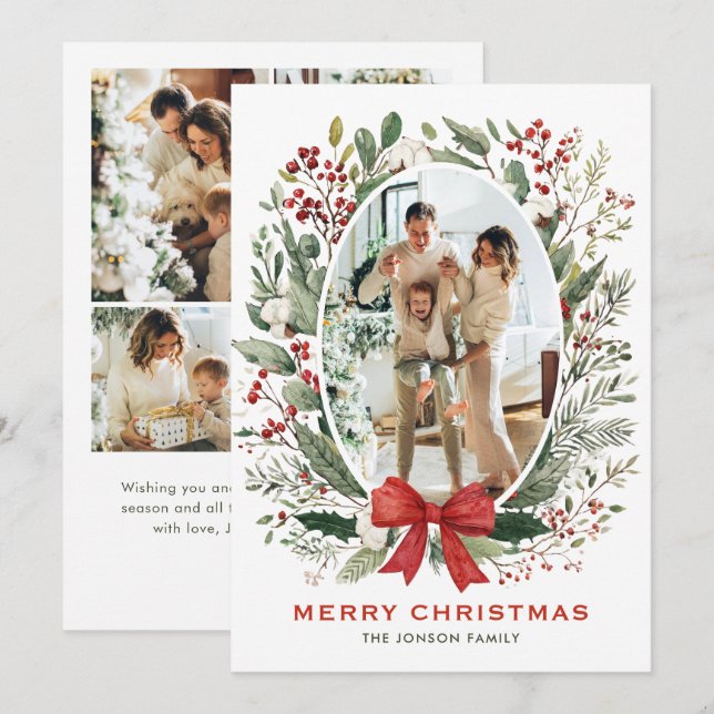 Corona de Navidad boho country funky 5 Foto (Anverso / Reverso)
