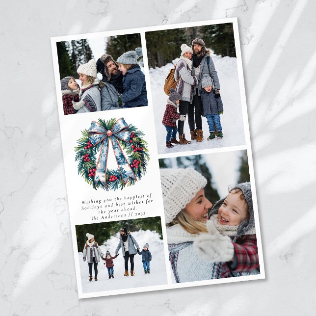 Corona de Navidad Collage de Fotos Feliz Navidad (Subido por el creador)