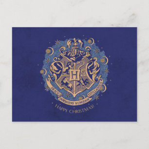 Corona de Navidad con Escudo de HOGWARTS™ Azul