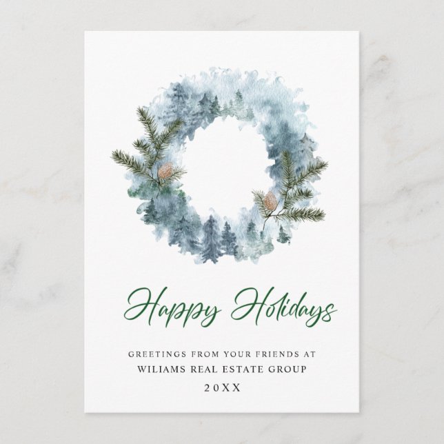 Corona de Navidad con motivo festivo de Navidad Sa (Anverso)