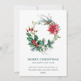 Corona de Navidad Corporativa de Nochebuena Poinse