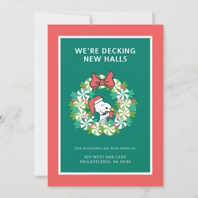 Corona de Navidad de menta Feliz Navidad (Anverso)