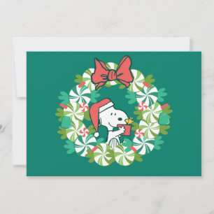 Corona de Navidad de Menta Feliz Navidad