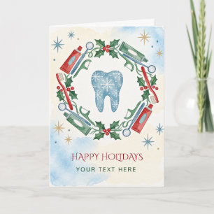 Corona de Navidad Dental Dentista Navidad Fiesta 