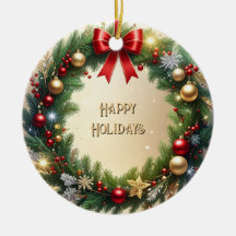 Corona de Navidad festiva Adorno navideño