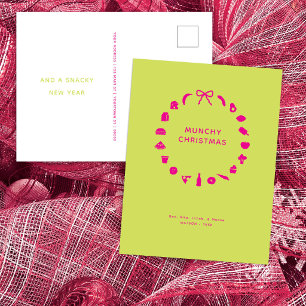 Corona de Navidad para Foodie Editable Color Festi