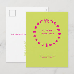 Corona de Navidad para Foodie Editable Color Festi