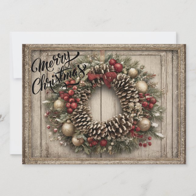 Corona de Navidad personalizada (Anverso)