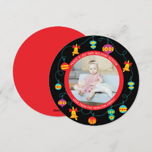 Corona de Navidad personalizada divertida moderna 