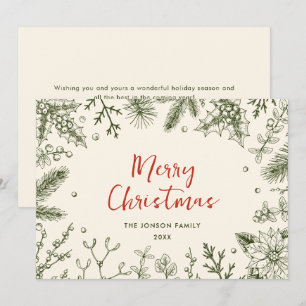 Corona de Navidad retro boho country funky