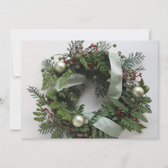 Corona de Navidad verde (Anverso)