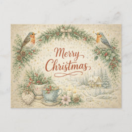 Corona de Navidad Vintage Robin