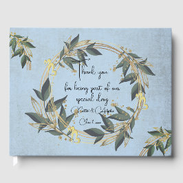 Corona de olivo para boda Libro de invitados perso