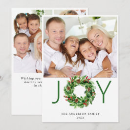 Corona de piña y bayas de acebo 4 FOTO Tarjeta de