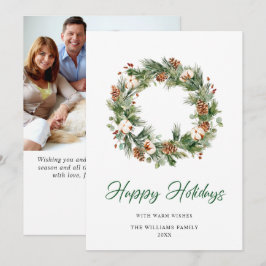 CORONA de Piñas Navidad Felicitación