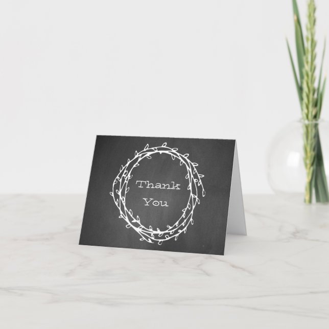 Corona de Pizarra para Boda Agradecimiento (Anverso)
