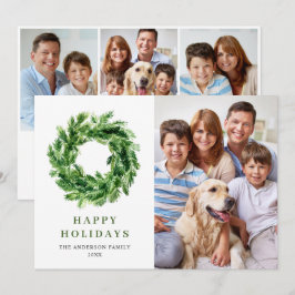 Corona de rama de pino festiva Navidad pino 4 FOTO