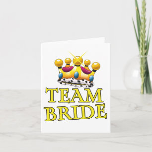 Corona de Team Bride boda