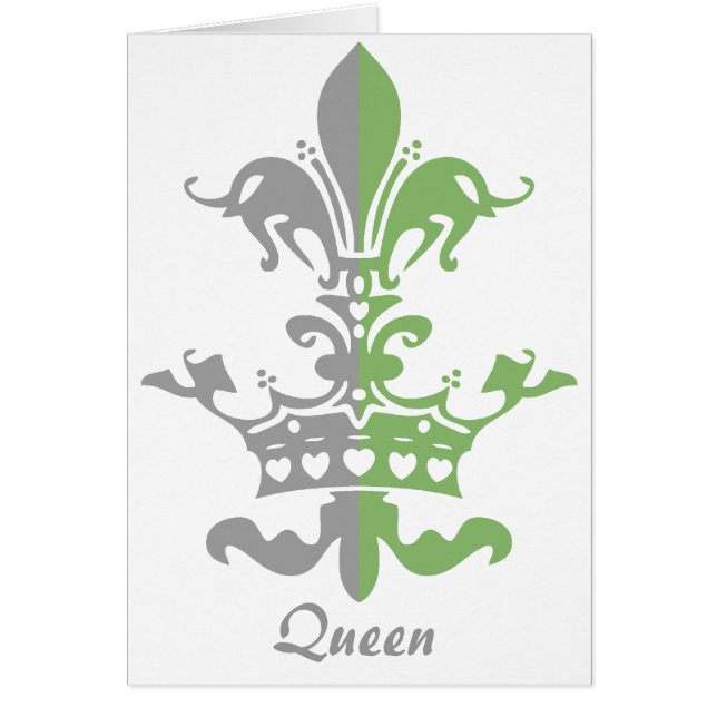 Corona del corazón de Fleur - verde (Frente)