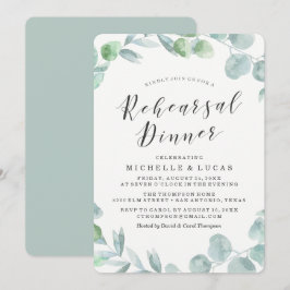 Corona delicada | Invitación para cena de ensayo d