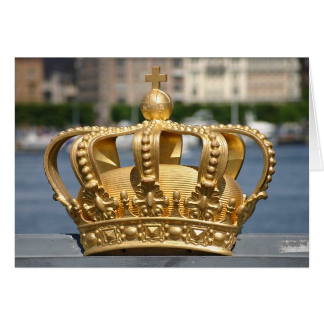 Corona dorada, puente Skeppsholm, Estocolmo, Sueci (Anverso (Horizontal))