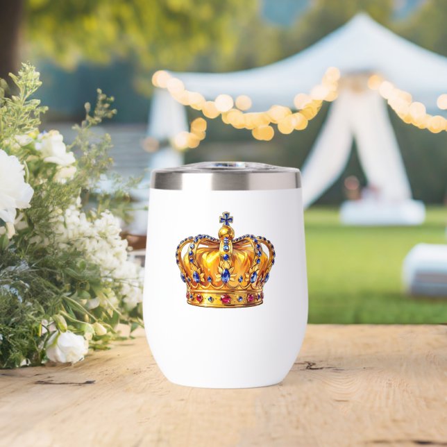Corona dorada real (Boda (girada))