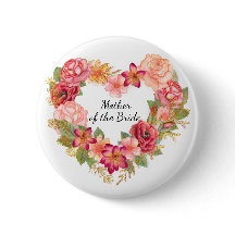 Corona floral de Madre de la Novia Botón