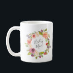Corona floral de verano vibrante | Taza para dama<br><div class="desc">Nuestra colección floral de verano vibrante cuenta con hermosas flores de verano y follaje en acuarela en rosa y coral llamativos con fondos coincidentes para un diseño emocionante y elegante que es ideal para toda la colección de bodas, oficina o artículos personales. Regale a sus maravillosos invitados regalos especiales para...</div>