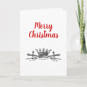 Corona Heráldica Espadas Cruzadas Sable Navidad Xm