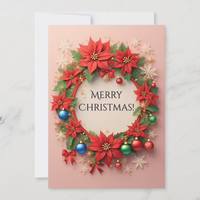 Corona navideña festiva (Anverso)