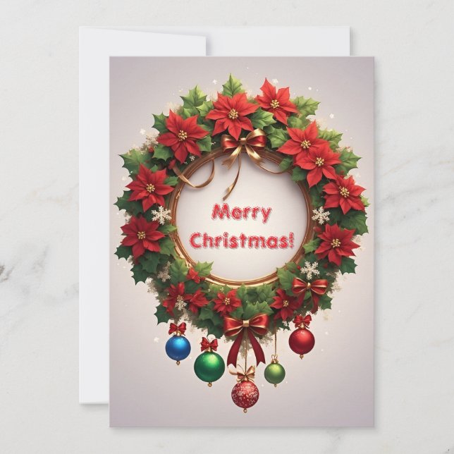 Corona navideña festiva (Anverso)