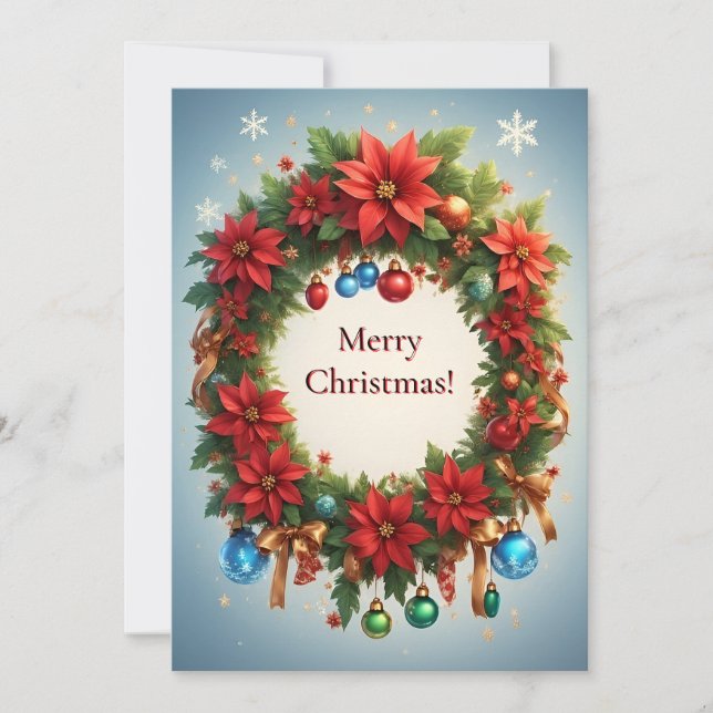 Corona navideña festiva (Anverso)