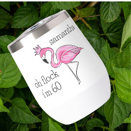 Corona rosa de Flamingo Oh bandada Tengo 60 cumple