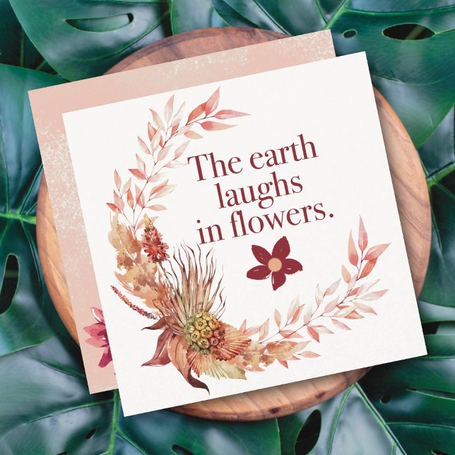 Corona Rústica Tarjeta Floral (Subido por el creador)