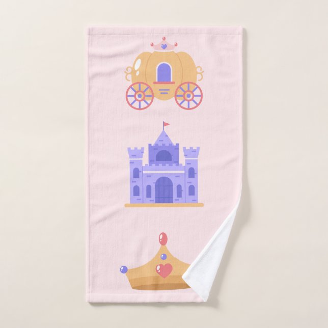 Corona y Carruaje (Toalla de mano)