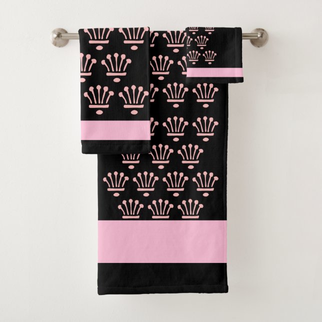 Coronas florales negras rosadas (In situ)