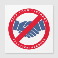 Coronavirus Sin apretón de manos #FLATTENTHECURE R