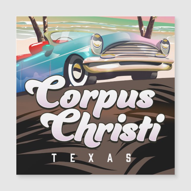 Corpus Christi Texas vacation poster (Anverso)
